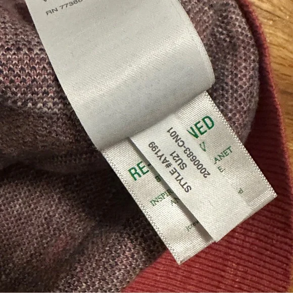 J. Crew Mens Medium Cotton Crewneck Sweater in Orange Summer Plaid - Picture 6 of 7